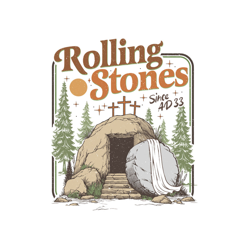 Rolling Stones Since AD 33 - DTF Transfer