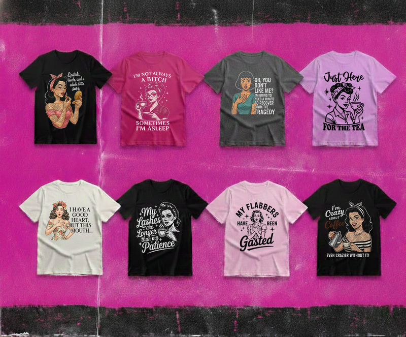 Sassy Retro Ladies Gang Sheet