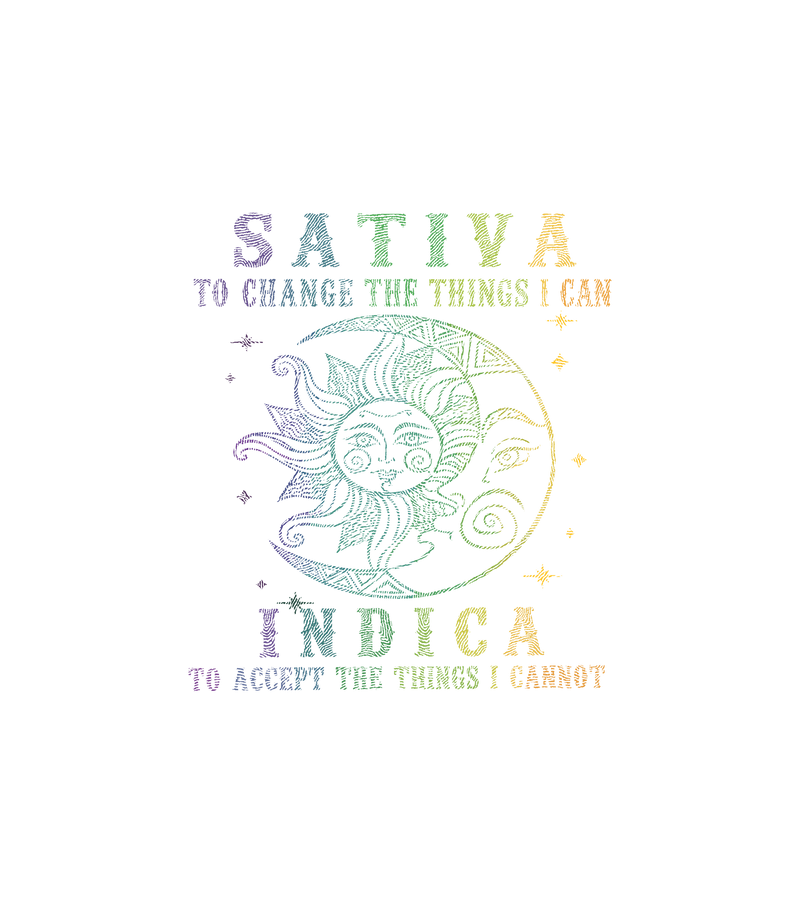 Sativa & Indica Serenity - DTF Transfer