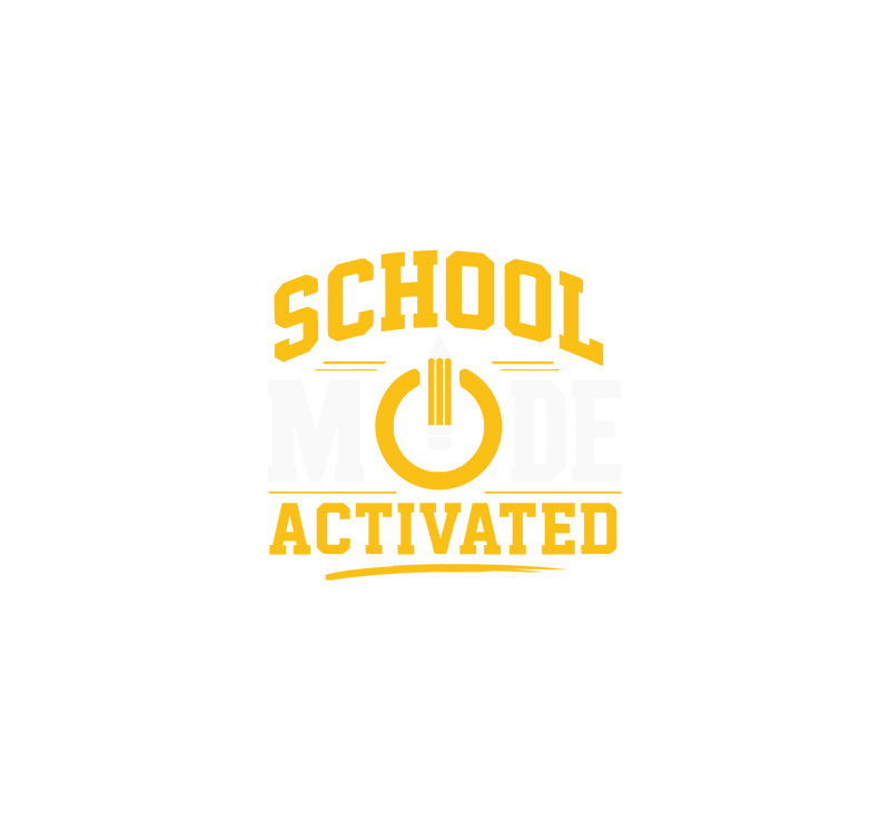 School Mode Activated Tech Varsity - DTF Transfer