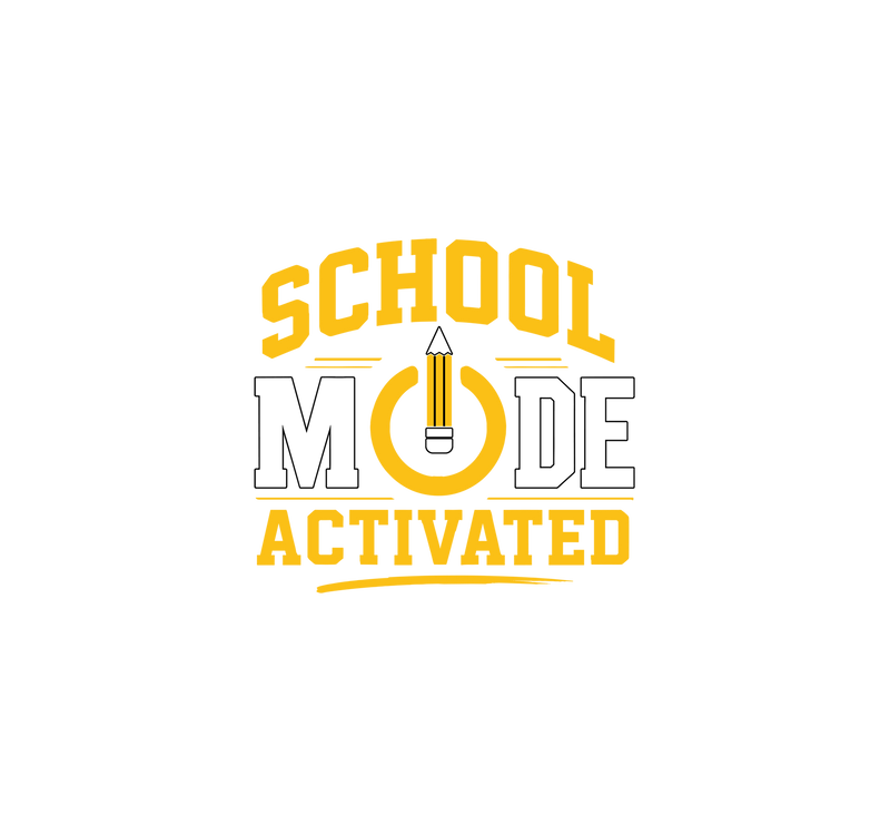 School Mode Activated Tech Varsity - DTF Transfer