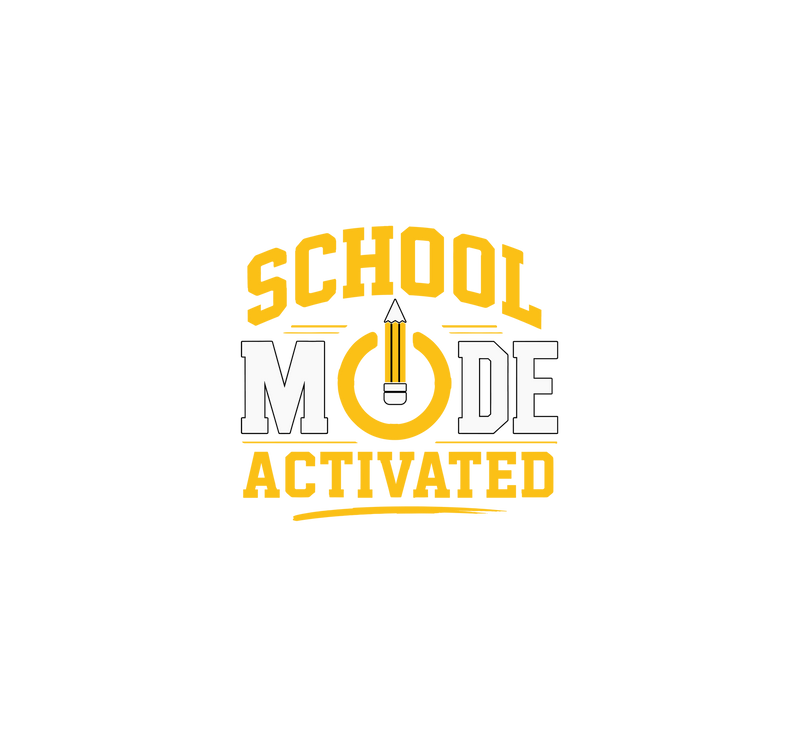 School Mode Activated Tech Varsity - DTF Transfer
