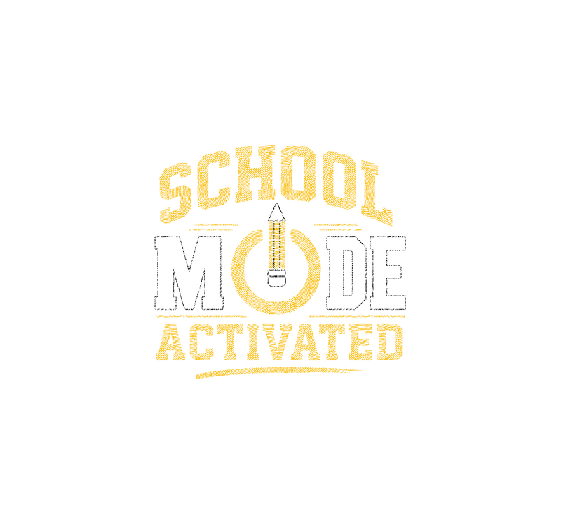 School Mode Activated Tech Varsity - DTF Transfer