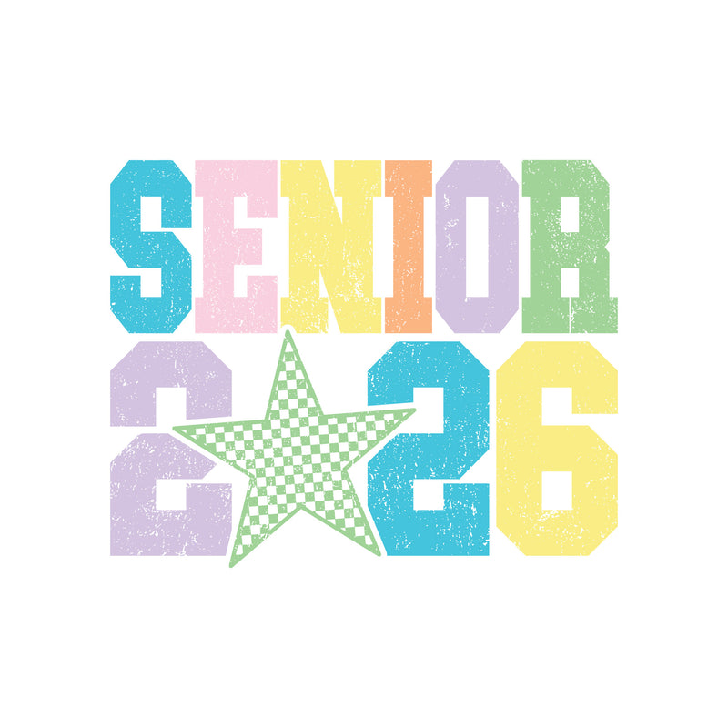 Retro Pastel Class Of 2026 - DTF Transfer
