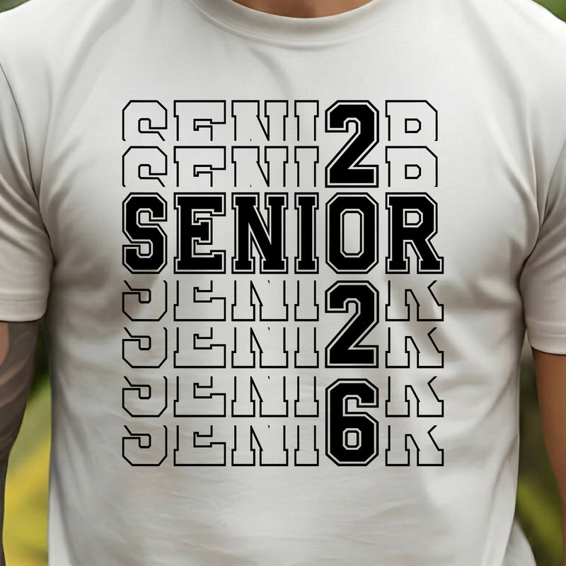 Stacked Senior 2026 - DTF Transfer