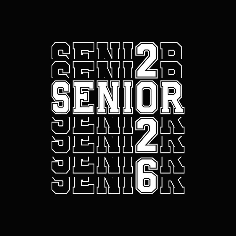 Stacked Senior 2026 - DTF Transfer