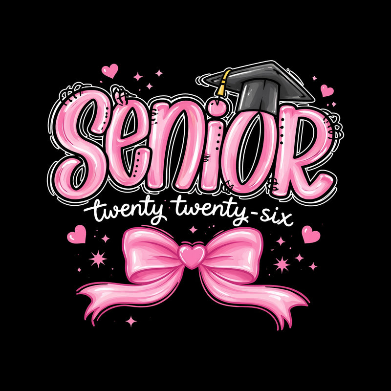 The Senior '26 Pink Bow - DTF Transfer