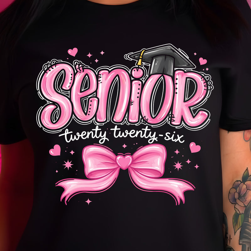 The Senior '26 Pink Bow - DTF Transfer