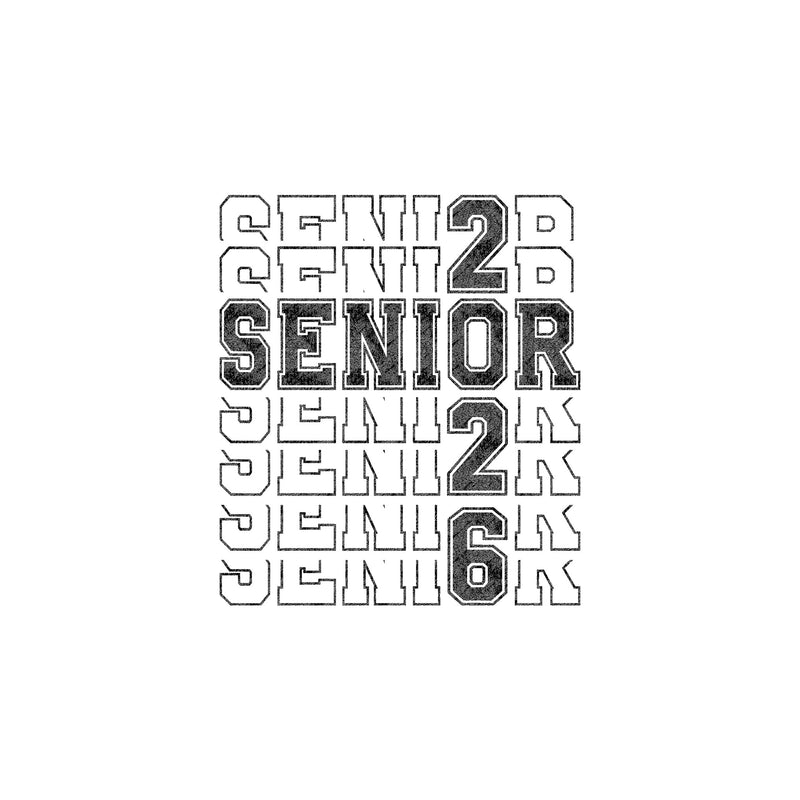 Stacked Senior 2026 - DTF Transfer