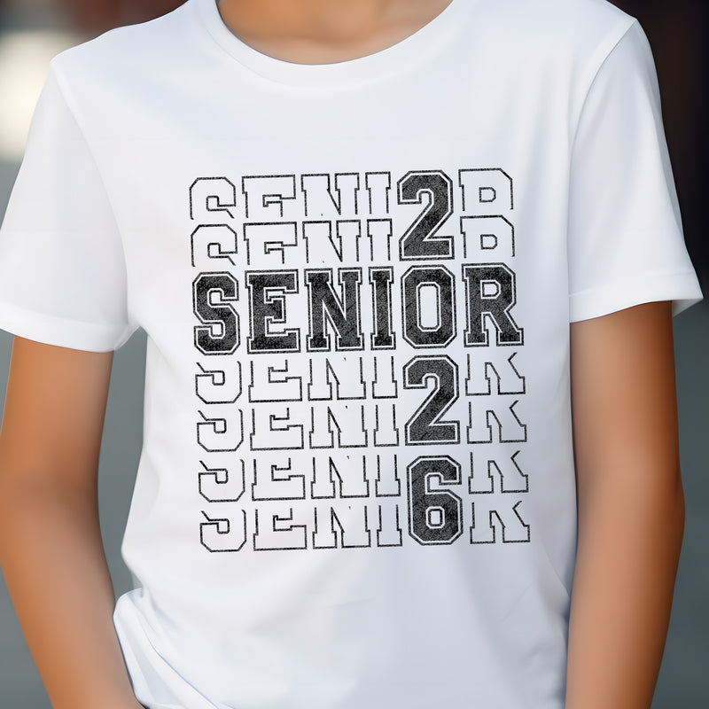 Stacked Senior 2026 - DTF Transfer