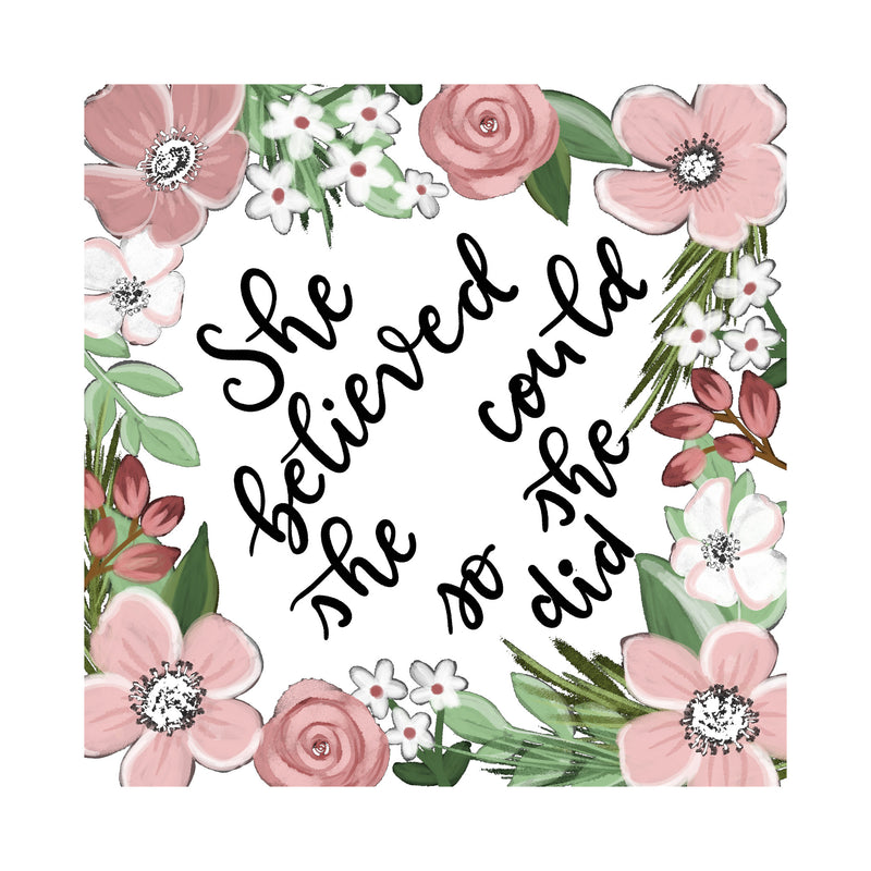 She Believed She Could, So She Did - Cap Topper - DTF Transfer