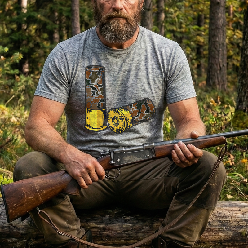 Tactical Reload: The Camo Ammo Drop - DTF Transfer