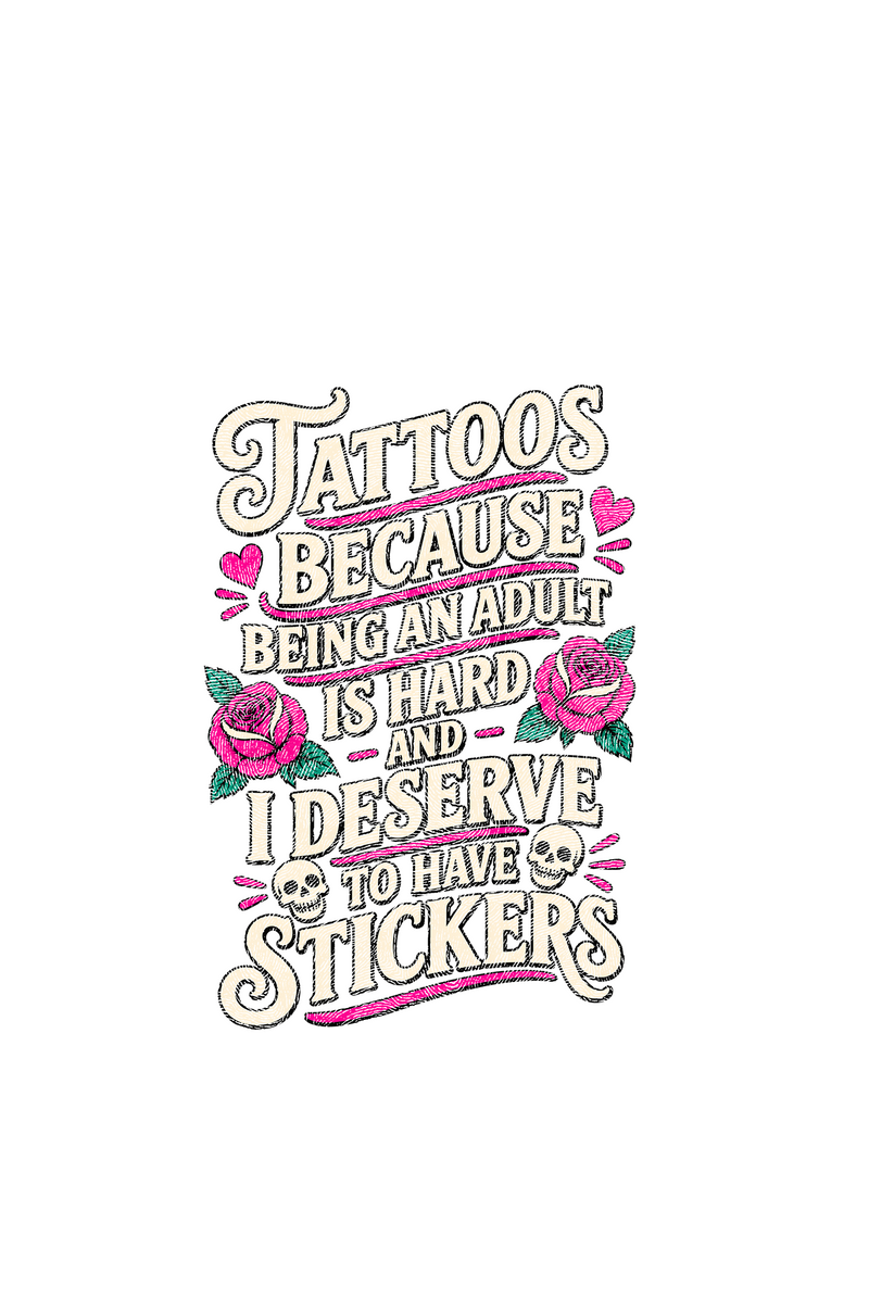 Skulls & Roses Ink Lover - DTF Transfer