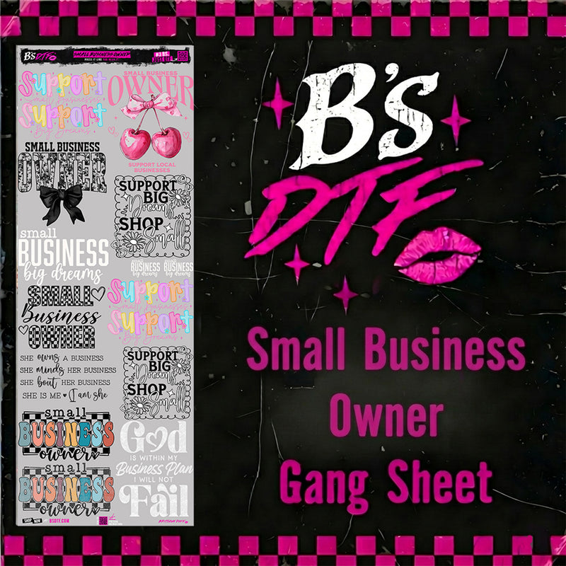 Small Business Owner Gang Sheet - DTF Transfers