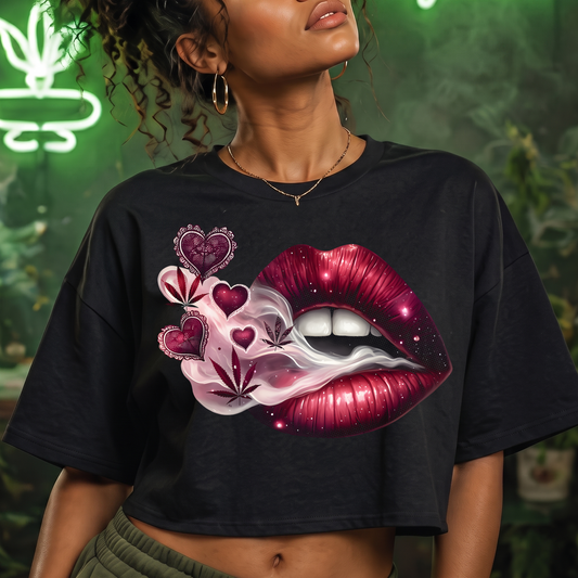 Smokey Velvet Lips Aesthetic -  DTF Transfer