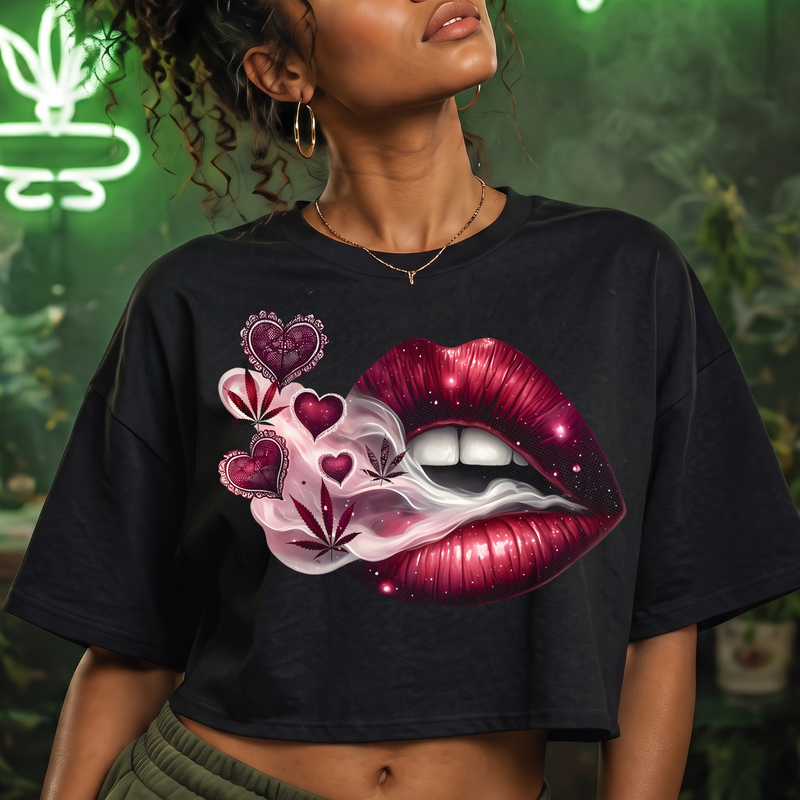 Smokey Velvet Lips Aesthetic -  DTF Transfer