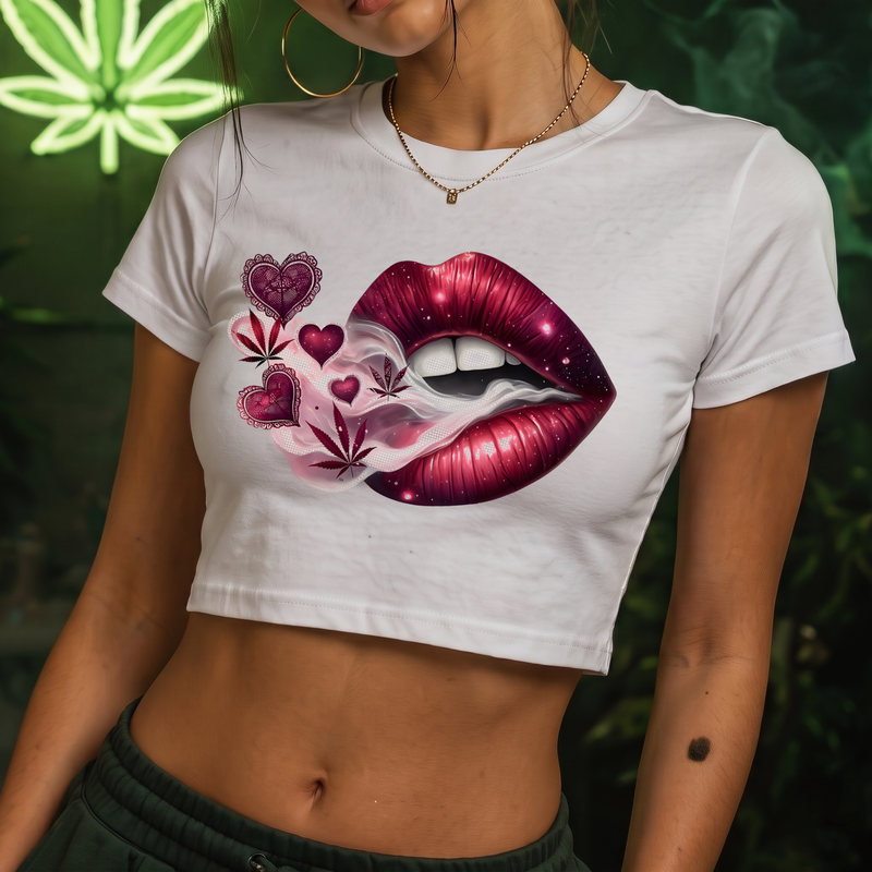Smokey Velvet Lips Aesthetic -  DTF Transfer