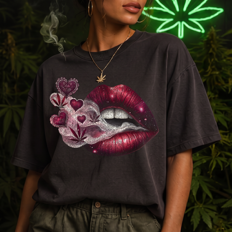 Smokey Velvet Lips Aesthetic -  DTF Transfer