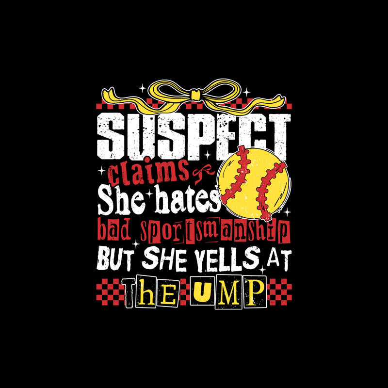Softball Suspect - DTF Transfer