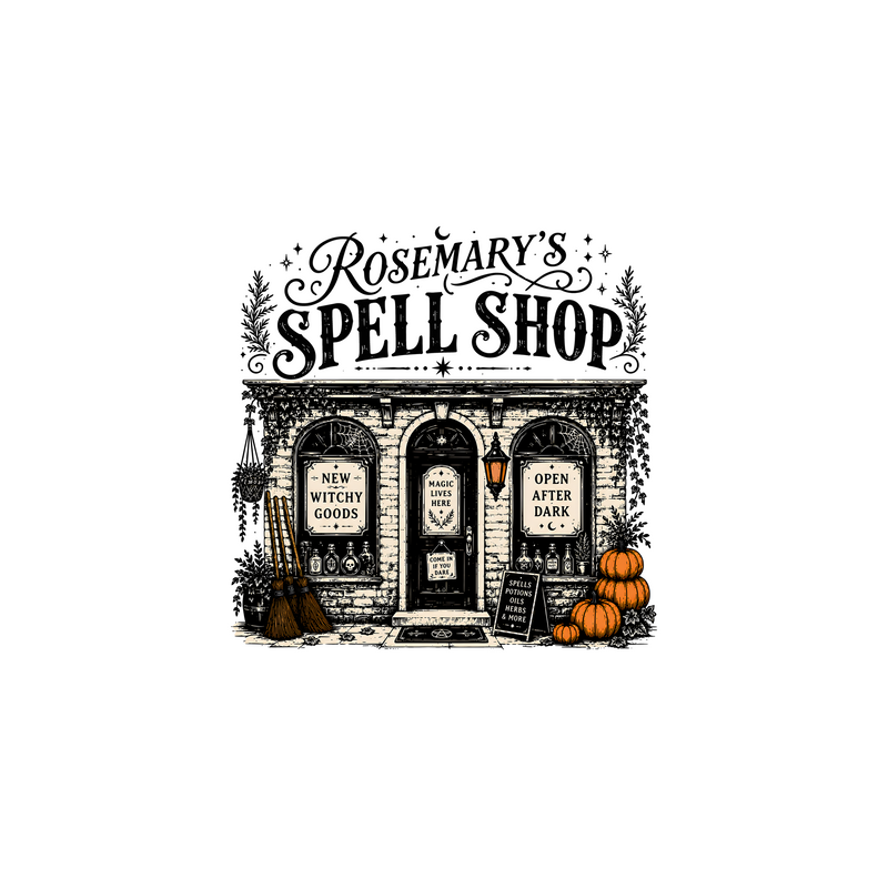 Vintage Practical Magic Storefront DTF Transfer