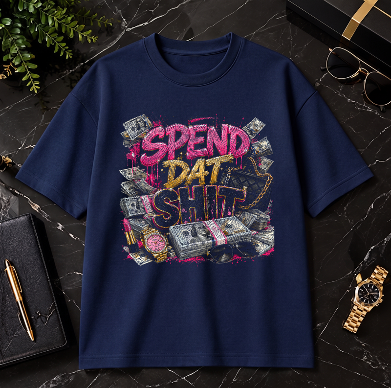 Graffiti Pink & Cash Money Glam DTF Transfer