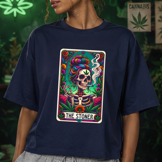 The Stoner Sugar Skull Tarot Card - DTF Transfer