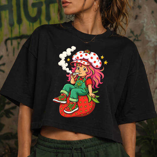 Strawberry Sweetness Retro Cartoon - DTF Transfer