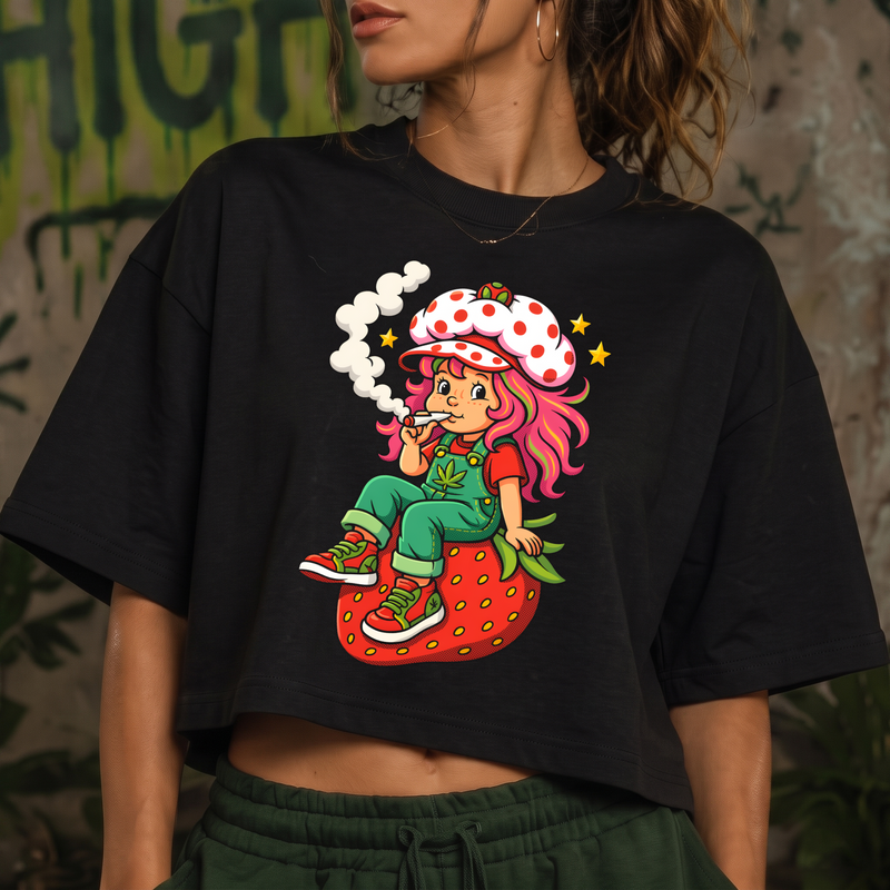 Strawberry Sweetness Retro Cartoon - DTF Transfer