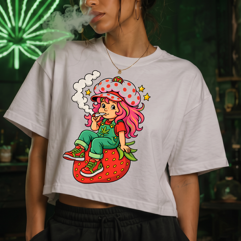 Strawberry Sweetness Retro Cartoon - DTF Transfer