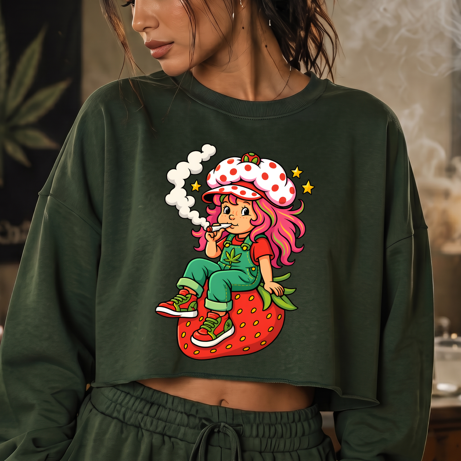 Strawberry Sweetness Retro Cartoon - DTF Transfer