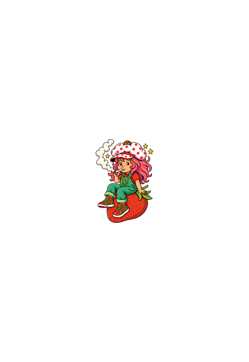 Strawberry Sweetness Retro Cartoon - DTF Transfer