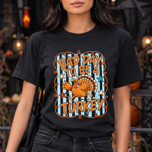 Striped Sarcastic Thanksgiving DTF Transfer