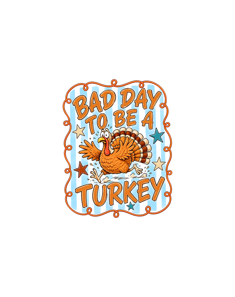 Striped Sarcastic Thanksgiving DTF Transfer