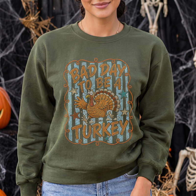 Striped Sarcastic Thanksgiving DTF Transfer