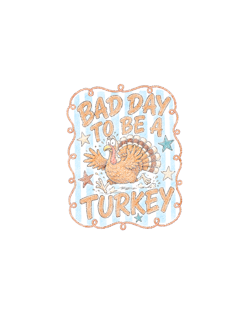 Striped Sarcastic Thanksgiving DTF Transfer