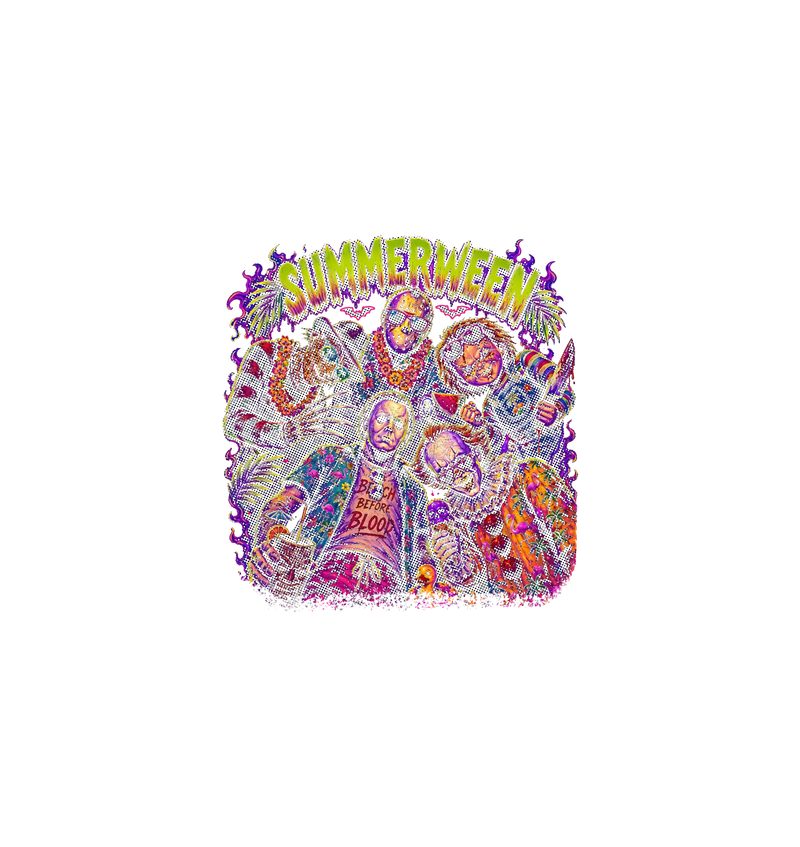 Slasher Summerween Vacation Neon Horror - DTF Transfer