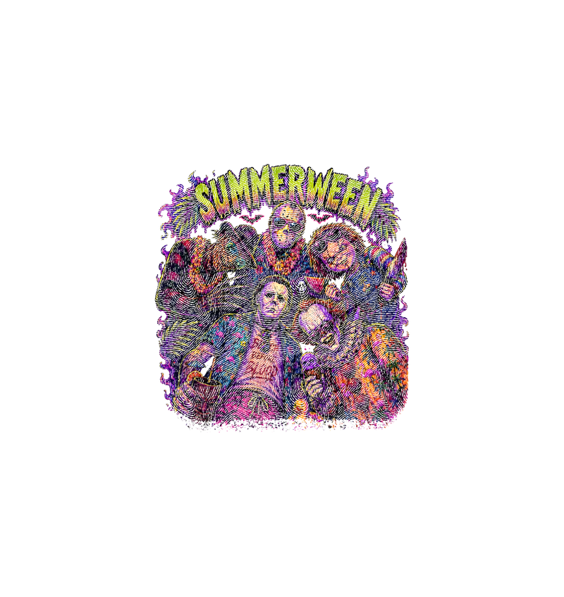 Slasher Summerween Vacation Neon Horror - DTF Transfer