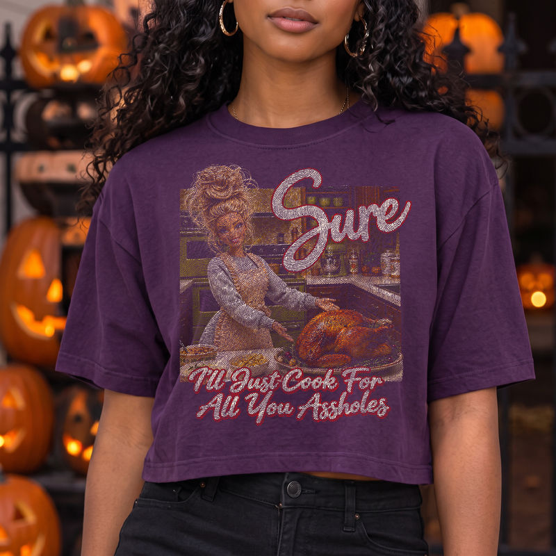 Sarcastic Glam Fashion Doll Thanksgiving DTF Transfer