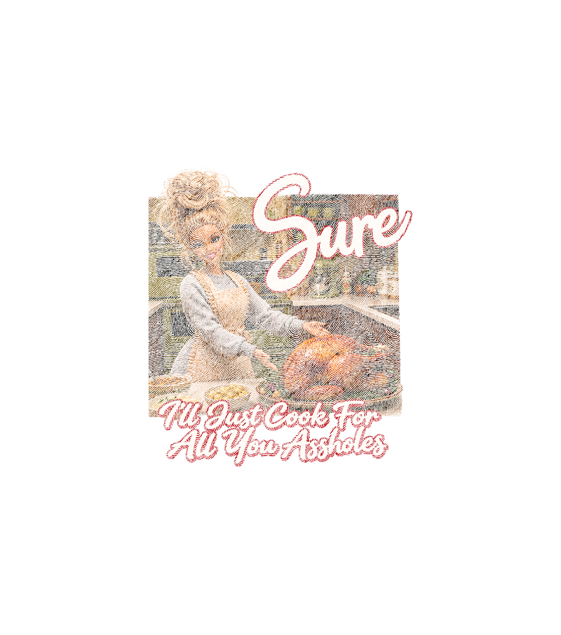 Sarcastic Glam Fashion Doll Thanksgiving DTF Transfer