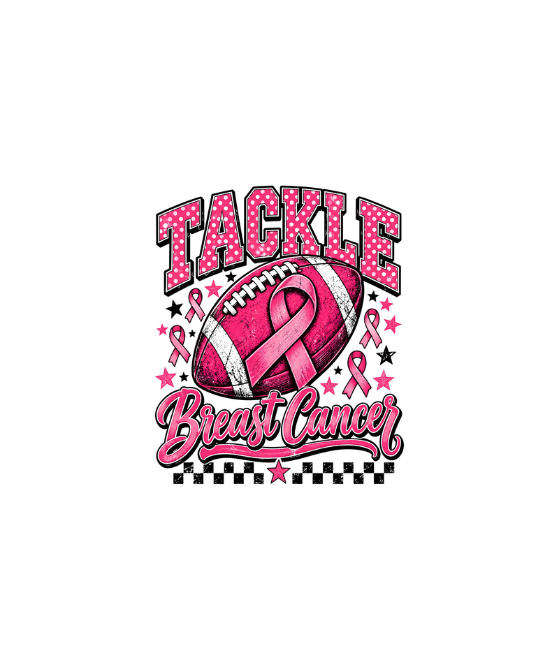 Polka Dot Collegiate Football Awareness DTF Transfer