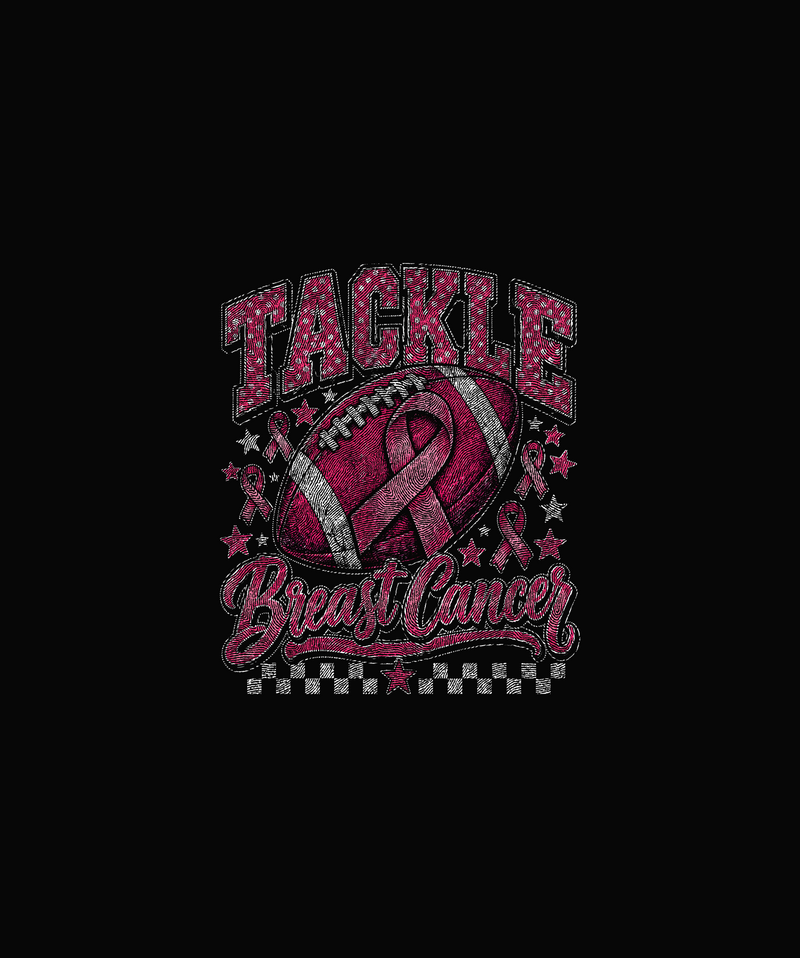 Polka Dot Collegiate Football Awareness DTF Transfer
