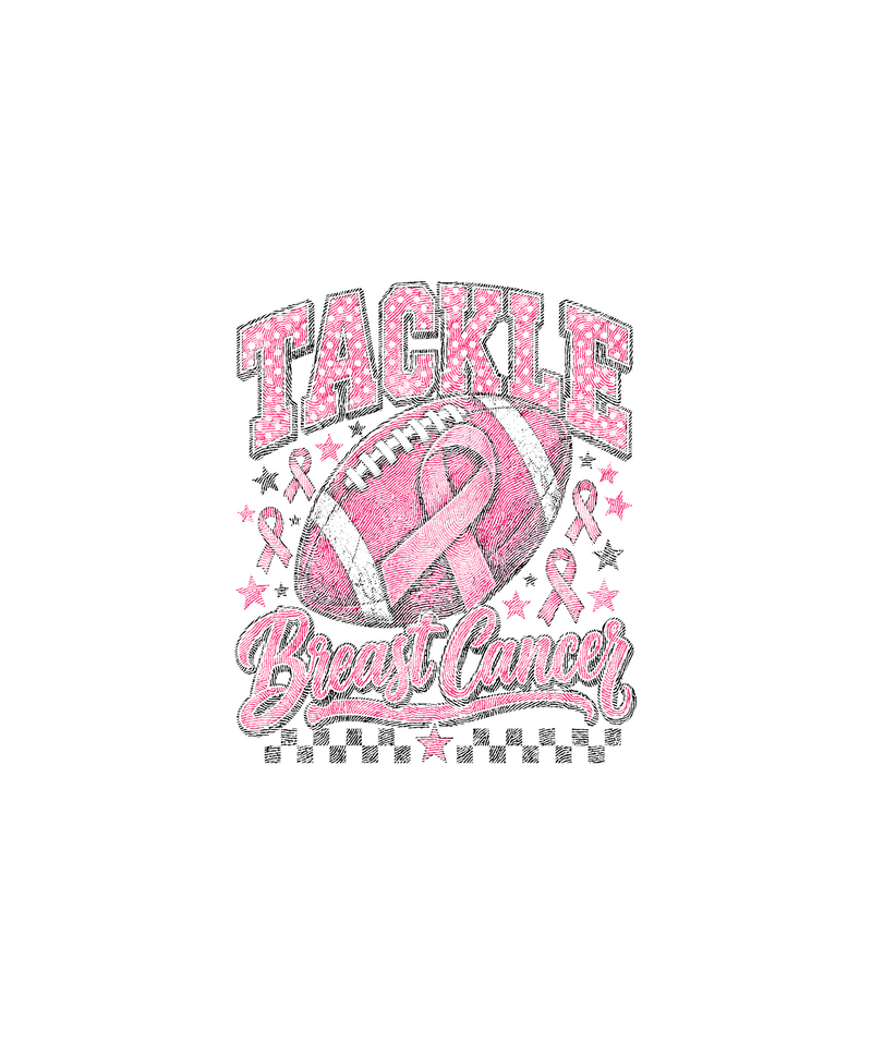 Polka Dot Collegiate Football Awareness DTF Transfer