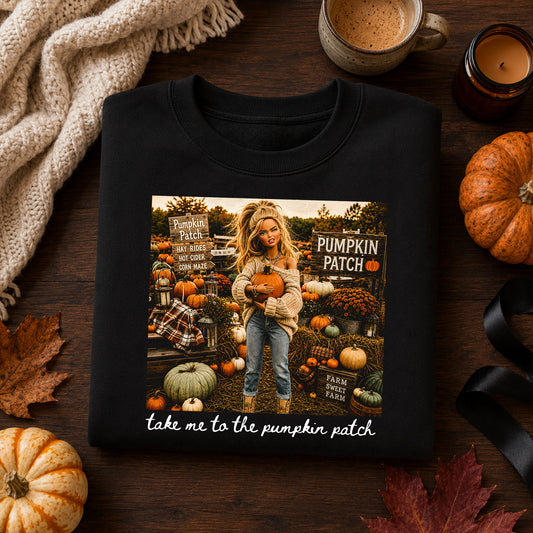Take Me To The Pumpkin Patch Doll - DTF Transfer