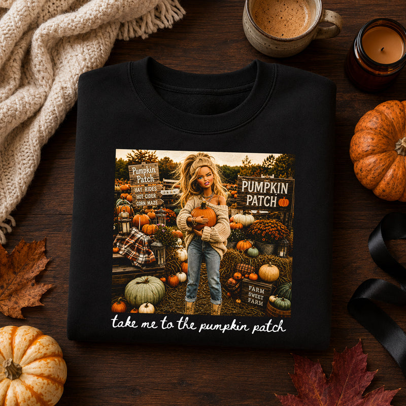 Take Me To The Pumpkin Patch Doll - DTF Transfer