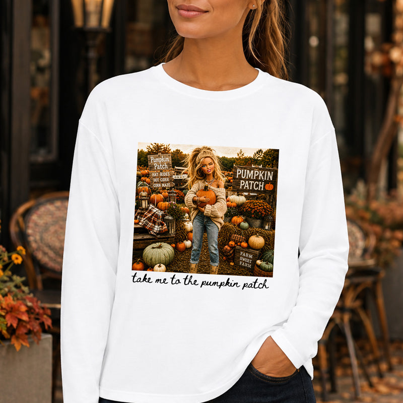 Take Me To The Pumpkin Patch Doll - DTF Transfer