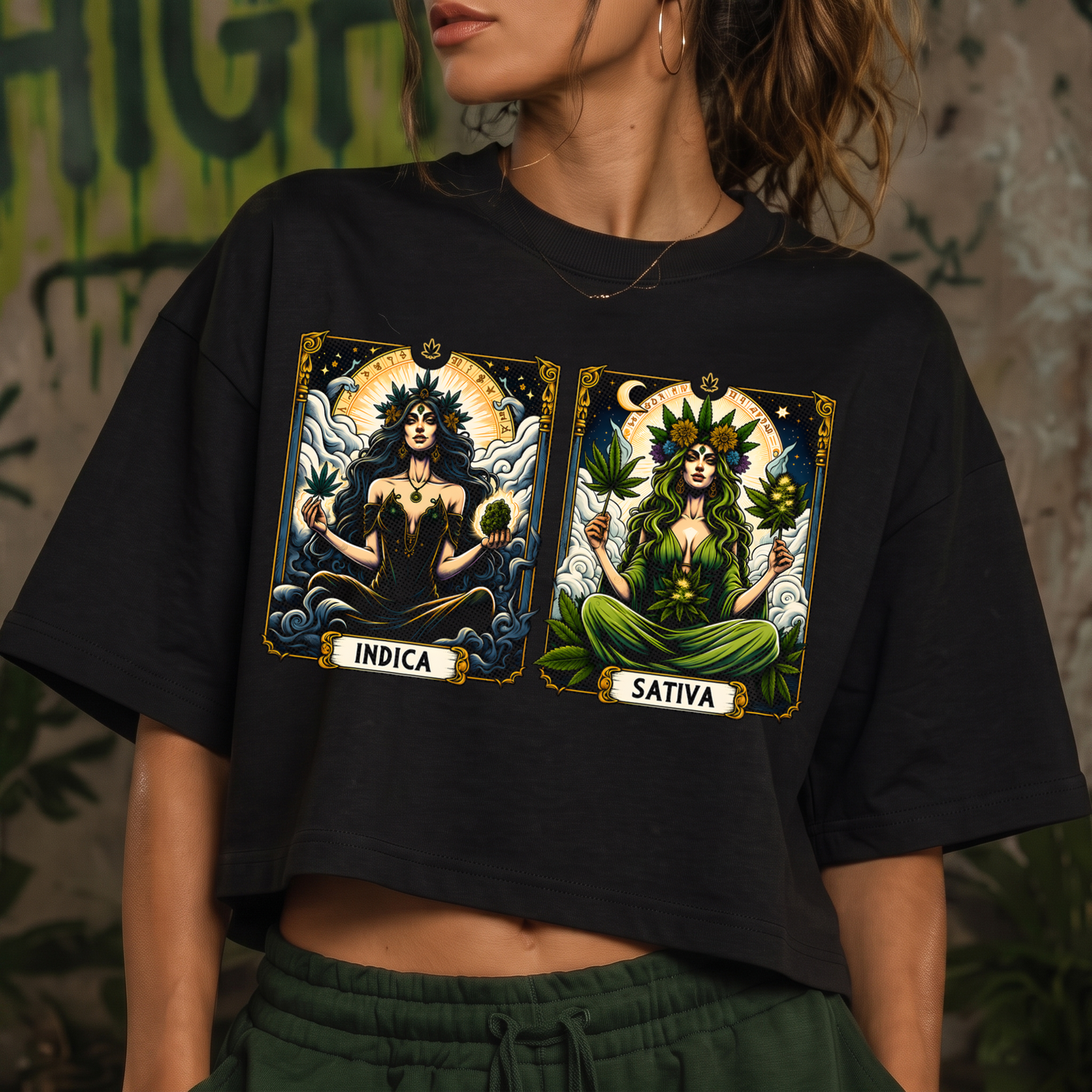 Indica & Sativa Goddess Tarot Cards - DTF Transfer