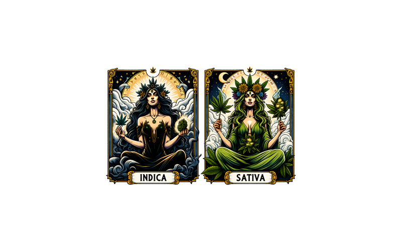 Indica & Sativa Goddess Tarot Cards - DTF Transfer