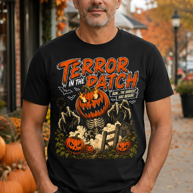 Terror In the Patch - Pumpkin Monster - DTF Transfer