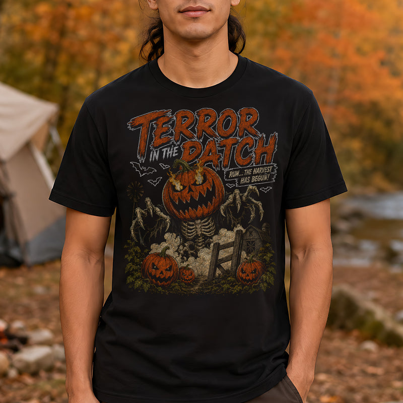 Terror In the Patch - Pumpkin Monster - DTF Transfer
