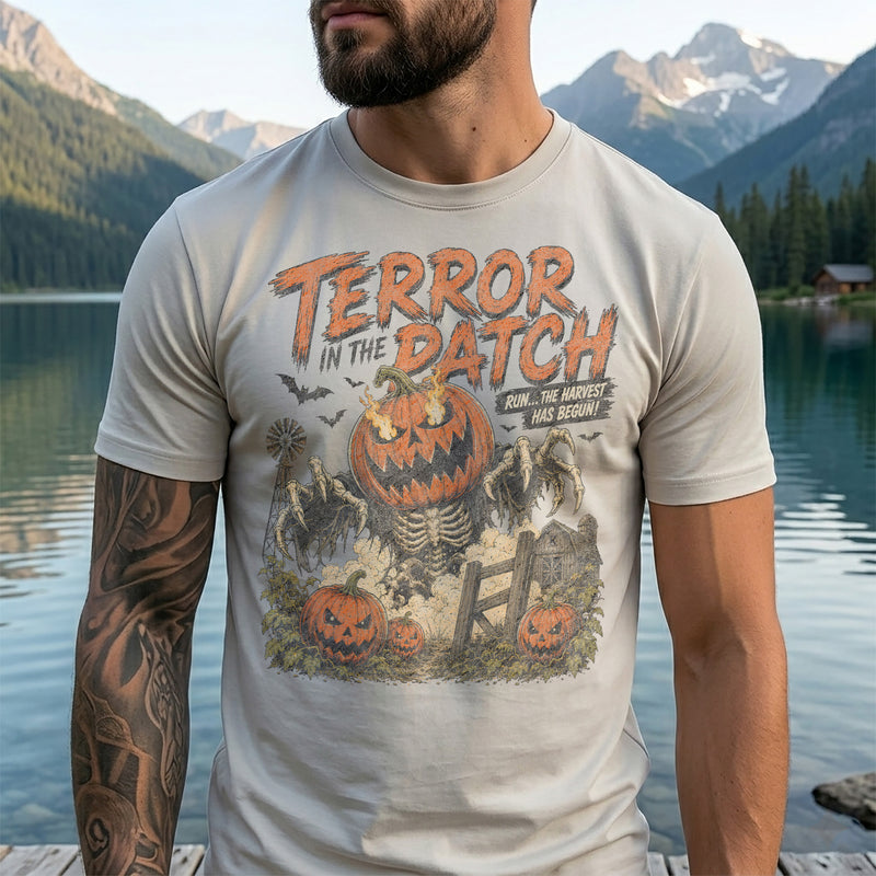 Terror In the Patch - Pumpkin Monster - DTF Transfer